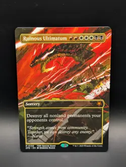 MTG - Ruinous Ultimatum - BORDERLESS - Sorcery - TDM SPG #108 - Mythic - NM - Image 1