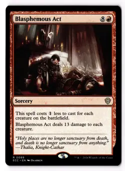 Blasphemous Act 89 Commander: Lorwyn Eclipsed Normal NM - Image 1