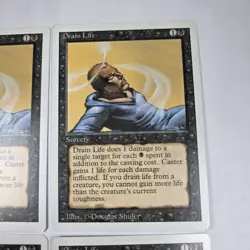 4x Drain Life Revised Playset MTG Magic The Gathering - Image 4