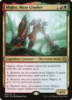MTG Migloz, Maze Crusher ** Phyrexia: All Will Be One ** English (NM) - Image 1