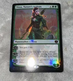 ❤MTG FOIL Nissa, Nature's Artisan - Kaladesh #270 Plainswalker NM Pack Fresh 🎇 - Image 1