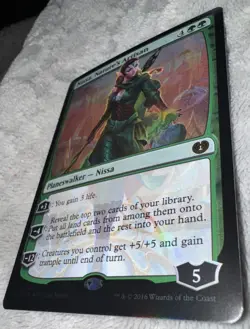 ❤MTG FOIL Nissa, Nature's Artisan - Kaladesh #270 Plainswalker NM Pack Fresh 🎇 - Image 2