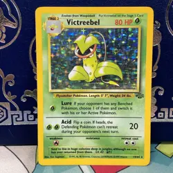 1999 Pokemon TCG Victreebel Holo Rare Unlimited Jungle 14/64 LP - Image 1