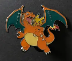 Charizard Pikachu Pokemon Pin Badge 2021 Celebrations UPC Ultra Premium Collect - Image 1