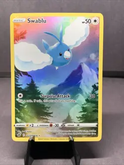 Pokemon TCG Swablu GG27/GG70 Ultra Rare Full Art Holo Crown Zenith NM/M - Image 1