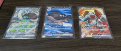 Pokemon TCG Full Art EX Lot, Near Mint, SIR, Great Tusk, Clodsire, and Regirock - Image 1
