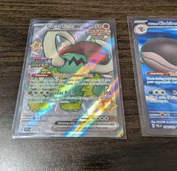 Pokemon TCG Full Art EX Lot, Near Mint, SIR, Great Tusk, Clodsire, and Regirock - Image 3