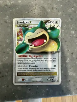 Snorlax Lv.X 111/111 Holo Rising Rivals Pokemon LP Lightly Played - Image 1