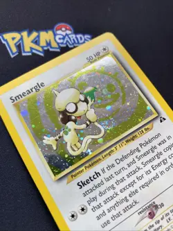 Pokemon TCG Smeargle Neo Discovery 11/75 Swirl Holo Rare LP. - Image 3