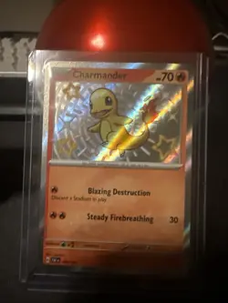 Charmander 109/091 Shiny Rare Paldean Fates Pokemon TCG NM - Image 2