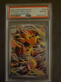 TYPHLOSION- IR- 2025 POKEMON DRI EN#190 PSA NM-MINT 8 - Image 4