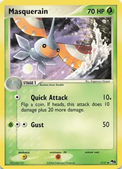 Pokemon Masquerain Uncommon POP Series 1 #007/017 NM - Image 1