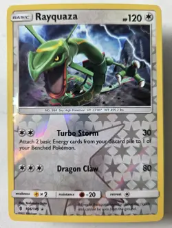 Rayquaza Reverse Holo Rare SM - Guardians Rising 106/145 NM POKEMON TCG - Image 1