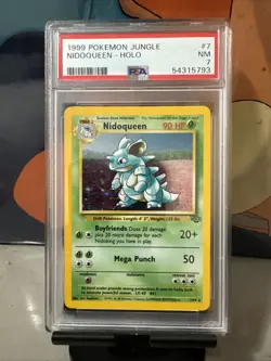 1999 POKEMON JUNGLE #7 NIDOQUEEN-HOLO PSA 6 - Image 1