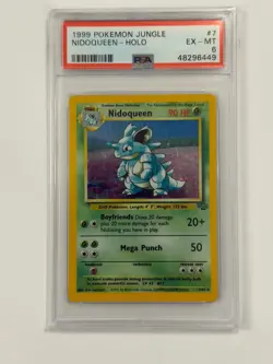 1999 POKEMON JUNGLE 7 NIDOQUEEN HOLO PSA 6 Graded Card #7 - Image 1