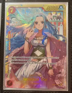 OP04-118 SEC One Piece Card Game Nefeltari Vivi TCG Kingdoms Of Intrigue English - Image 1