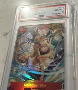 Nefeltari Vivi One Piece TCG English OP04 118 Alternate Art PSA 10 - Image 3