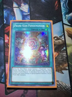 Yugioh Singles - Prank-Kids Pandemonium - Super Rare - HISU - 1st Edition - LP - Image 1