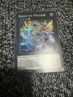 Yugioh Exosister Mikailis MP23-EN256 Prismatic Secret Rare 1st NM - Image 1