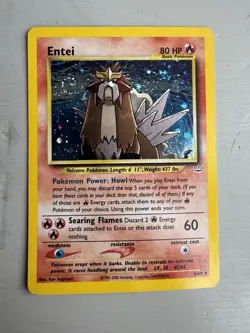 Pokemon Neo Revelation 1st Edition Rare Holo Entei Card 6/64 - Image 1