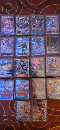 One Piece OP11, OP12 and OP13 Alt Art Lot of 18 Raw Cards - Image 1
