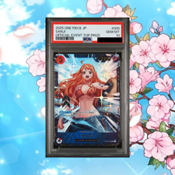 2025 ONE PIECE JAPANESE PROMOS OFFICIAL EVENT TOP PRIZE #005 SANJI PSA 10 - Image 1