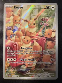 2024 Pokemon S&V Twilight Masquerade Eevee 188/167 ILLUSTRATION RARE HOLO! HOT! - Image 1