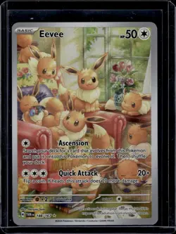 2024 Pokemon S&V Twilight Masquerade Eevee Illustration Rare #188/167 - Image 1