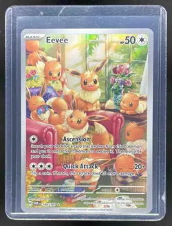 2024 Pokemon S&V Twilight Masquerade Eevee Illustration Rare #188/167 - Image 1