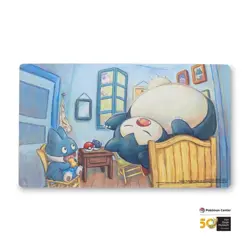 Pokemon Center × Van Gogh Museum Munchlax & Snorlax The Bedroom Playmat - Image 1