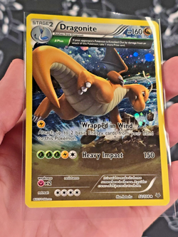 Dragonite 52/108 Roaring Skies Full Art Holo Rare Holo Pokemon Card LP/NM 52/108 - Image 1