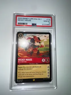 Mickey Mouse - Brave Little Tailor 2023 Disney Lorcana EN 1 Chapter #115 PSA 10 - Image 1