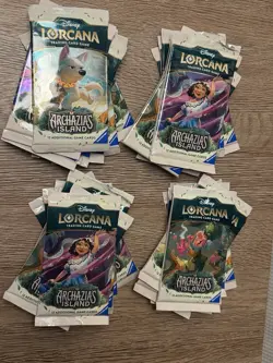 ~Disney Lorcana 32 Booster Packs Set 7 Archazia’s Island OPENED ~ Please Read - Image 1