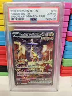 Psa 10 Raging Bolt Ex #208/162 Temporal Forces Pokemon Special Illustration - Image 1