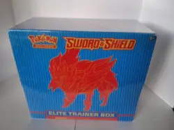 Pokemon TCG Sealed Sword and Shield Base Set ETB Elite Trainer Box Zamazenta New - Image 1
