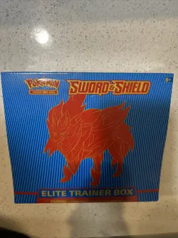 Pokemon TCG Sword and Shield Base Set Elite Trainer Box Zamazenta ETB SEALED - Image 1