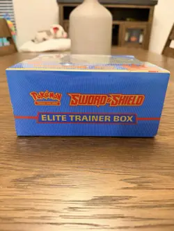 Pokemon TCG Sealed Sword and Shield Base Set ETB Elite Trainer Box Zamazenta New - Image 5