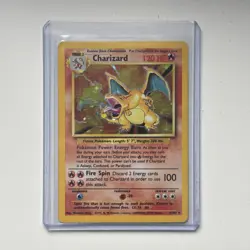 Pokemon TCG Charizard 1999 Holo Rare Card 4/102 Base Set Unlimited HP Heavy Play - Image 1