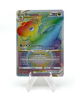 Pokemon Dragonite VSTAR (Secret Rare) Pokemon GO 081/078 - Image 1