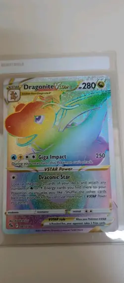 Pokemon - Dragonite VSTAR - 081/078 Pokemon GO - Secret Rare Holo - Near Mint - Image 1