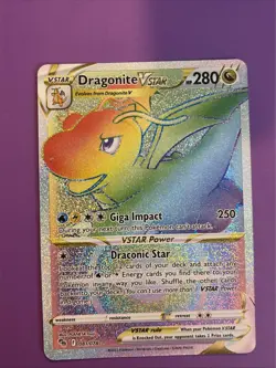 Pokemon TCG Dragonite VSTAR Pokemon Go 081/078 Holo Secret Rare - Image 1