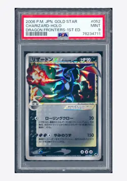 Pokemon PSA 9 Charizard Gold Star Holo 2006 052/068 Dragon Frontiers 1ST ED. JPN - Image 1