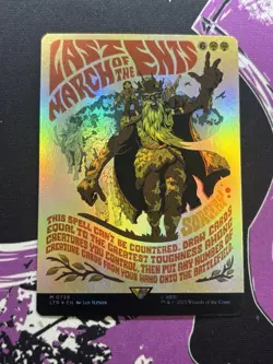 MTG English Last March of the Ents (Borderless Poster) NM Foil Lord of the Rings - Image 1