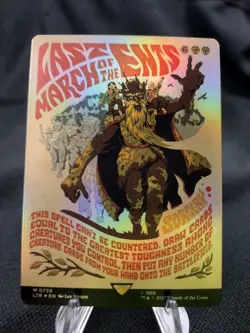 Last March Of The Ents (Foil Borderless Poster Art) Lord Of The Rings MtG NM - Image 1