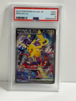 Pokemon PSA 9 Pikachu EX World Championships 2023 Yokohama Japan Promo WCS23 - Image 1