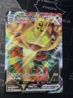 Meowth VMAX SWSH005 SWSH: Sword & Shield Promo Cards Holo - Image 1