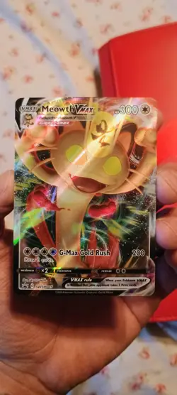 Meowth VMAX SWSH005 SWSH: Sword & Shield Promo Cards Holo - Image 1