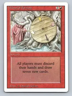 Magic The Gathering Wheel of Fortune - Revised Edition - Rare - Image 1
