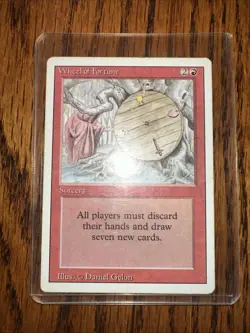 MTG Magic the Gathering Wheel Of Fortune Revised Edition Card - Image 1