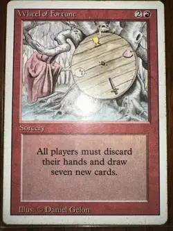 MTG Magic the Gathering Wheel Of Fortune Revised Edition Card - Image 2